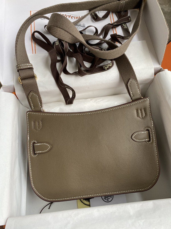 HOT SALE Hermes Jypsiere Mini Bag in Swift Leather Gris Meyer