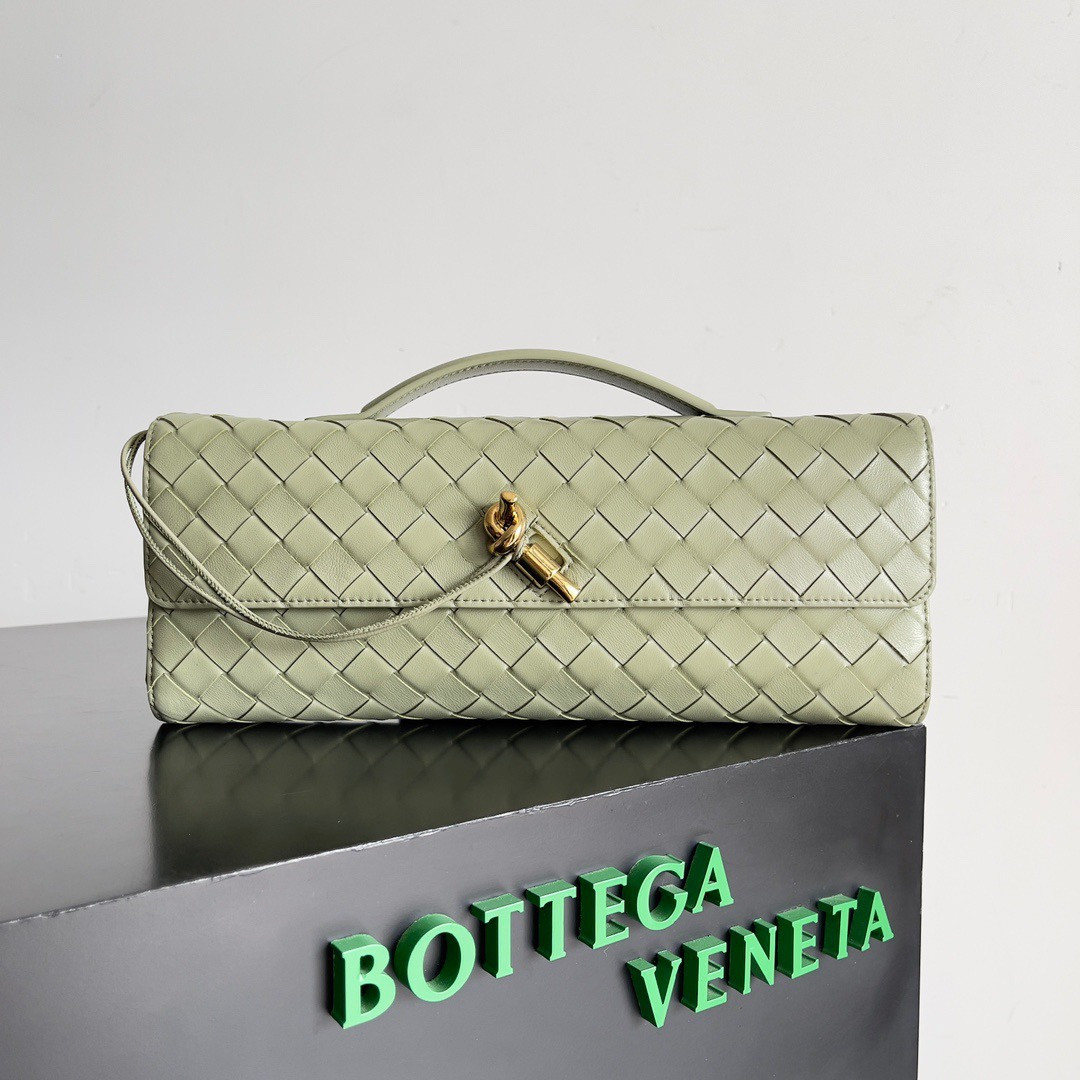 HOT SALE BOTTEGA VENETA Long Clutch Andiamo With Handle