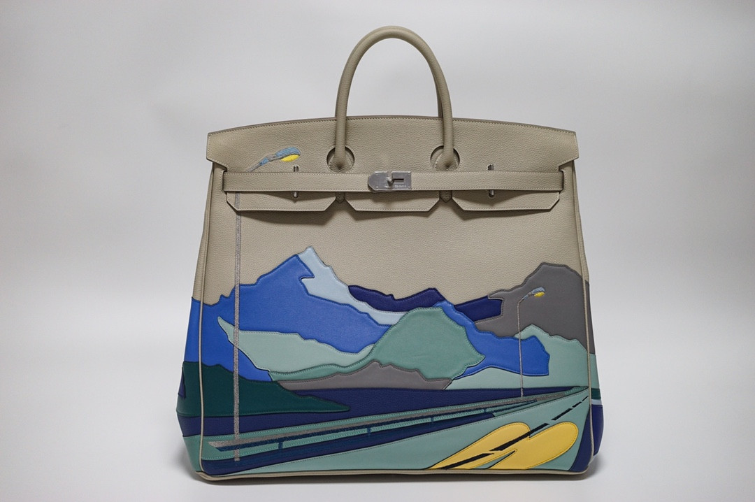 HOT SALE HERMÈS ENDLESS ROAD HAC BIRKIN 50 MULTICOLOR TOGO