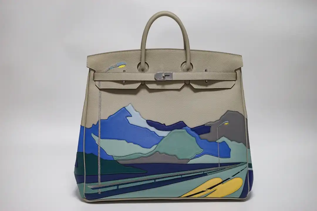 HERMÈS ENDLESS ROAD HAC BIRKIN 50 MULTICOLOR TOGO