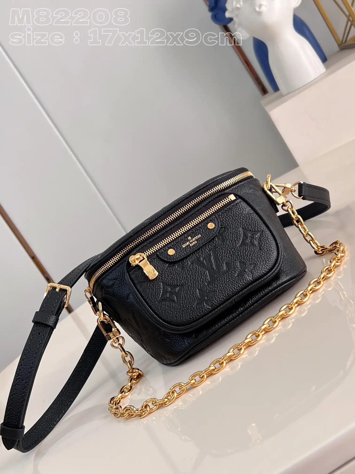 First bag ru LOUIS VUITTON MINI BUMBAG-17-12-9.5CM