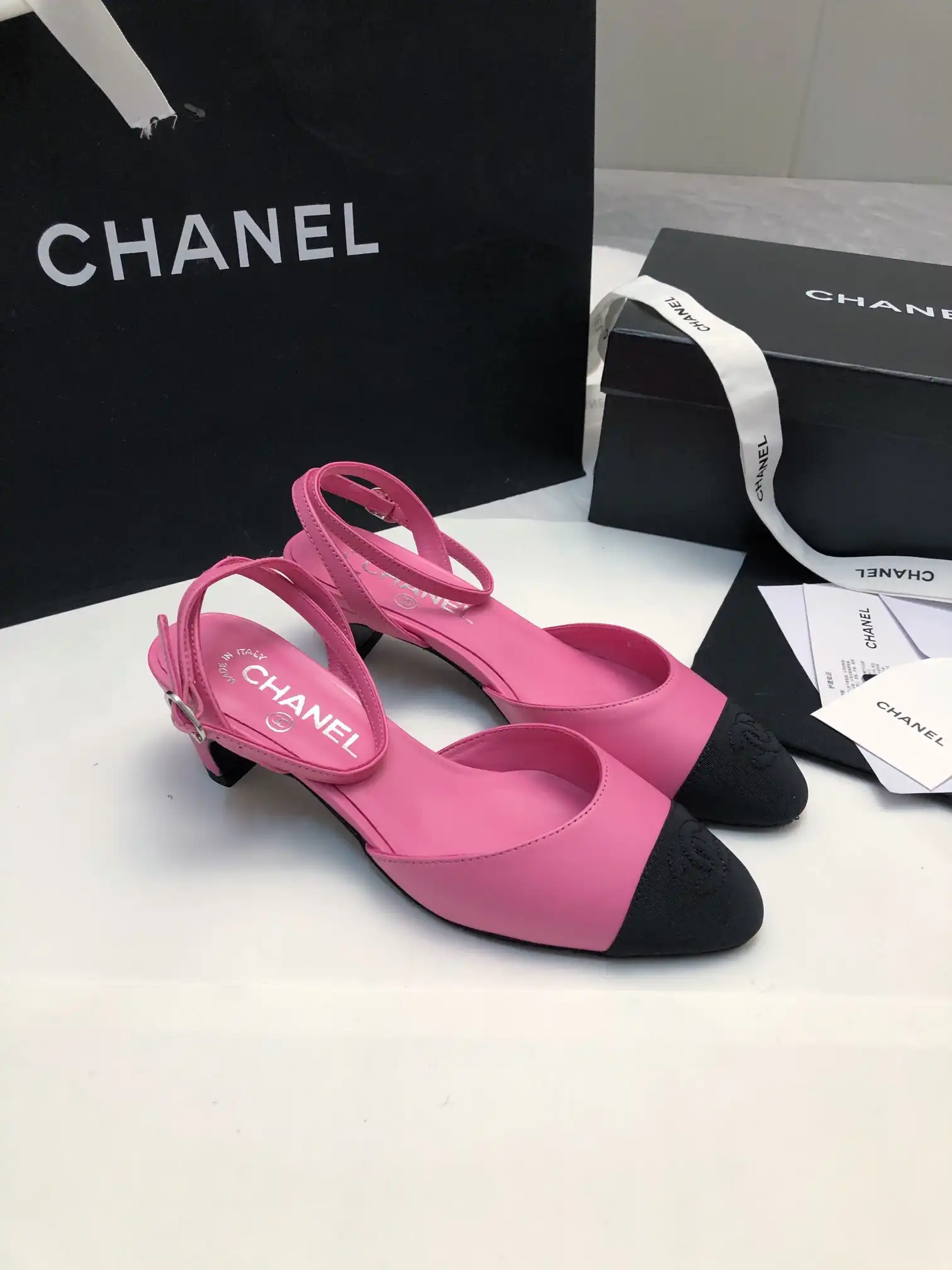 CHANEL SLING BACK - 4.0CM