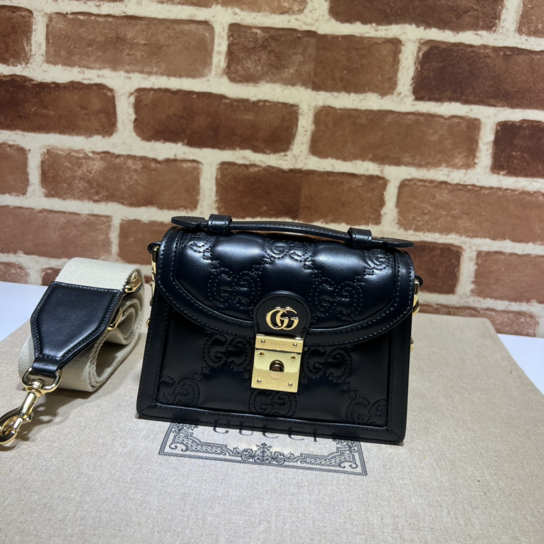 HOT SALE GUCCI GG MATELASSÉ SMALL TOP HANDLE BAG