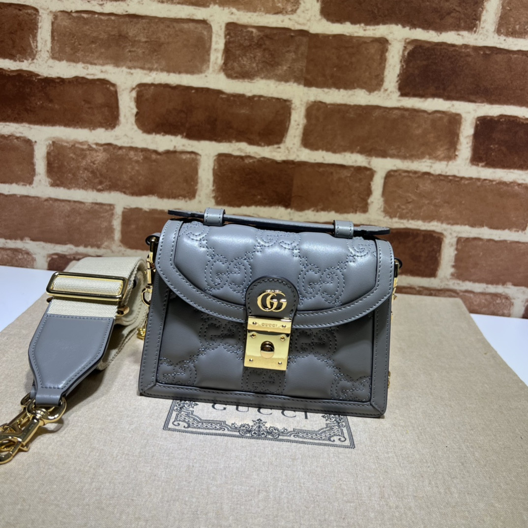 HOT SALE GUCCI GG MATELASSÉ SMALL TOP HANDLE BAG