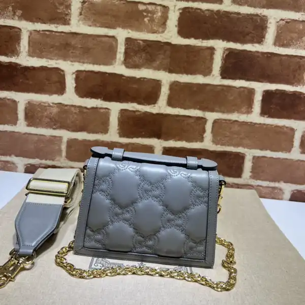 GUCCI GG MATELASSÉ SMALL TOP HANDLE BAG