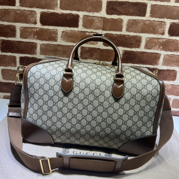 HOT SALE GUCCI Ophidia GG medium carry-on duffle