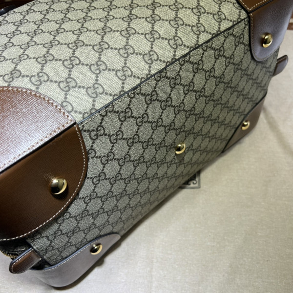 HOT SALE GUCCI Ophidia GG medium carry-on duffle