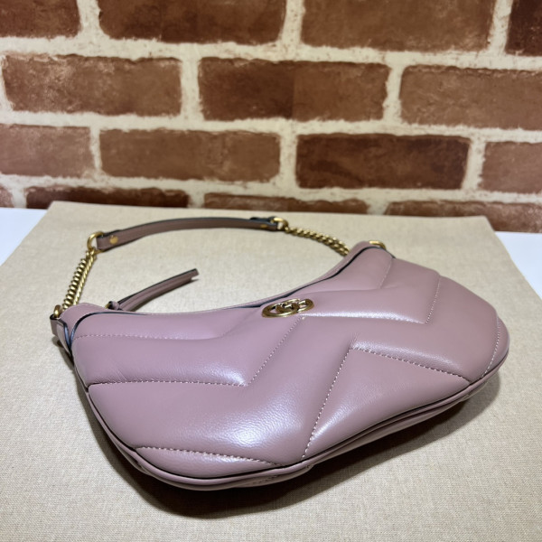 HOT SALE GUCCI GG Marmont half-moon-shaped small bag