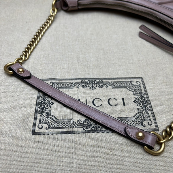 HOT SALE GUCCI GG Marmont half-moon-shaped small bag