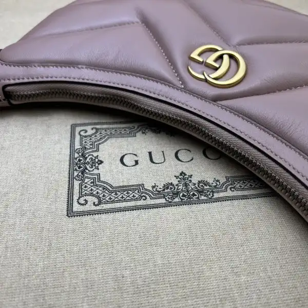 Affordable GUCCI GG Marmont half-moon-shaped small bag