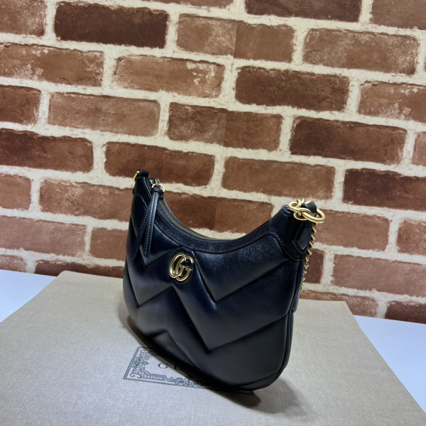 HOT SALE GUCCI GG Marmont half-moon-shaped small bag