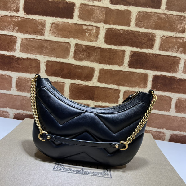 HOT SALE GUCCI GG Marmont half-moon-shaped small bag