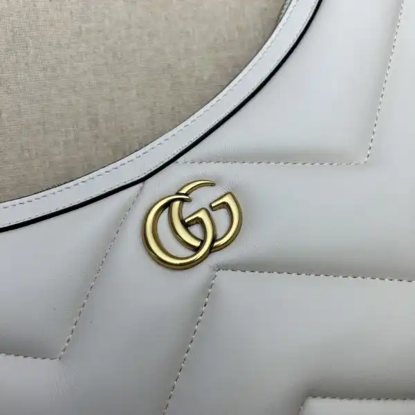 Affordable GUCCI GG Marmont half-moon-shaped small bag