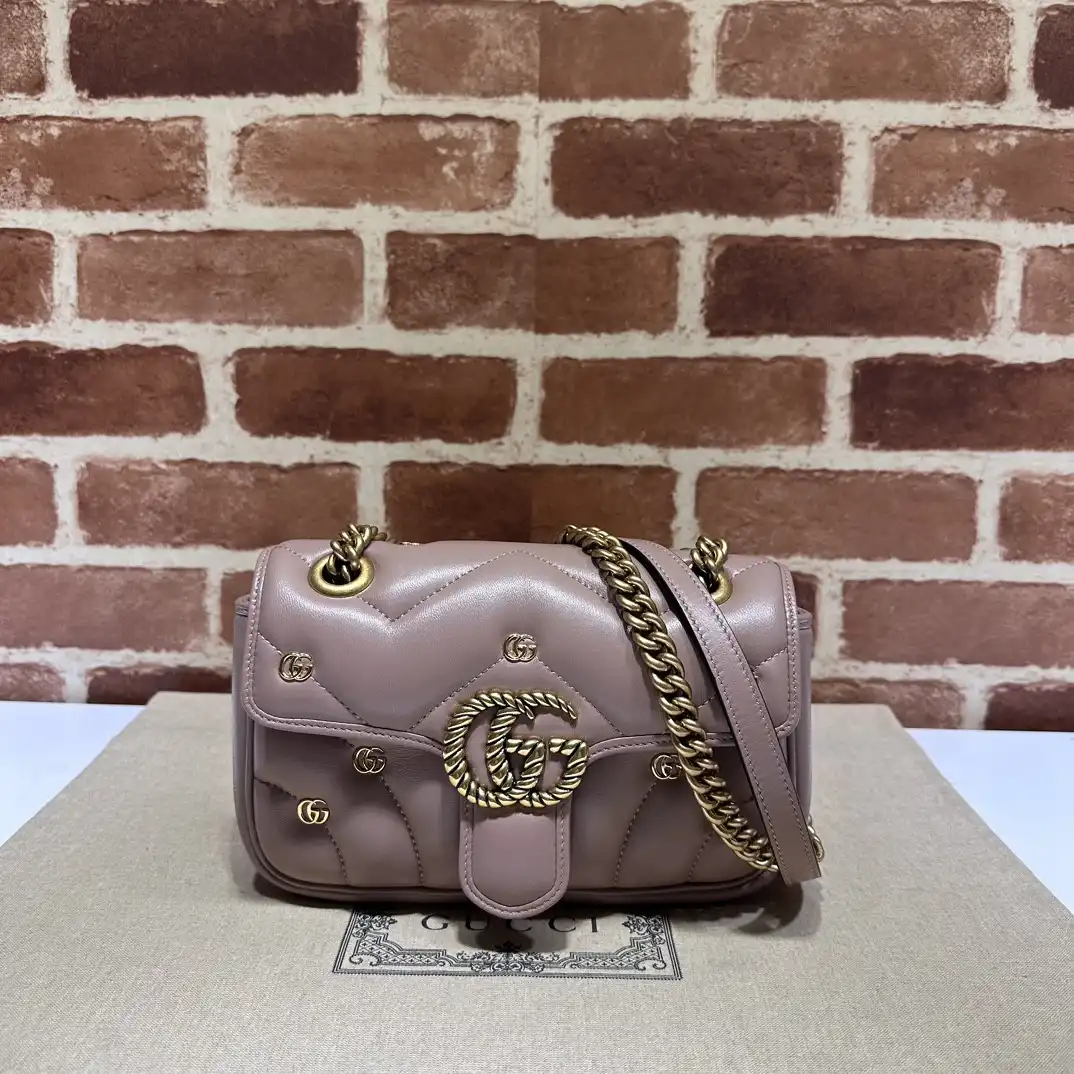 First Bag Ru GUCCI GG Marmont mini shoulder bag