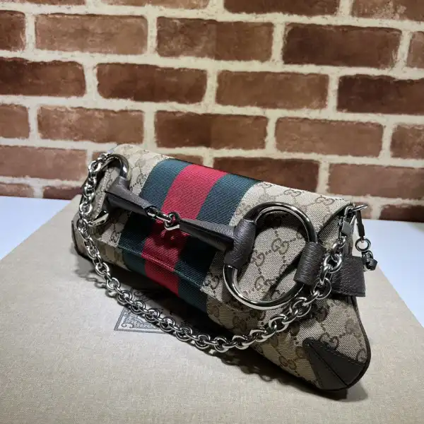 First Bag Ru GUCCI HORSEBIT CHAIN BIG SHOULDER BAG