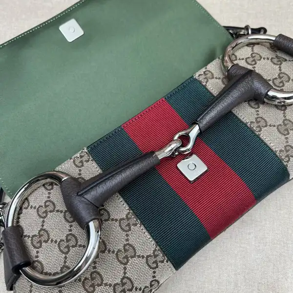 First bag ru GUCCI HORSEBIT CHAIN BIG SHOULDER BAG