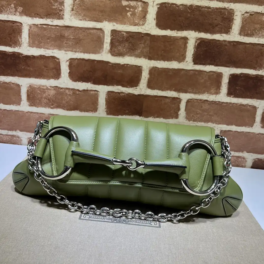 GUCCI HORSEBIT CHAIN BIG SHOULDER BAG