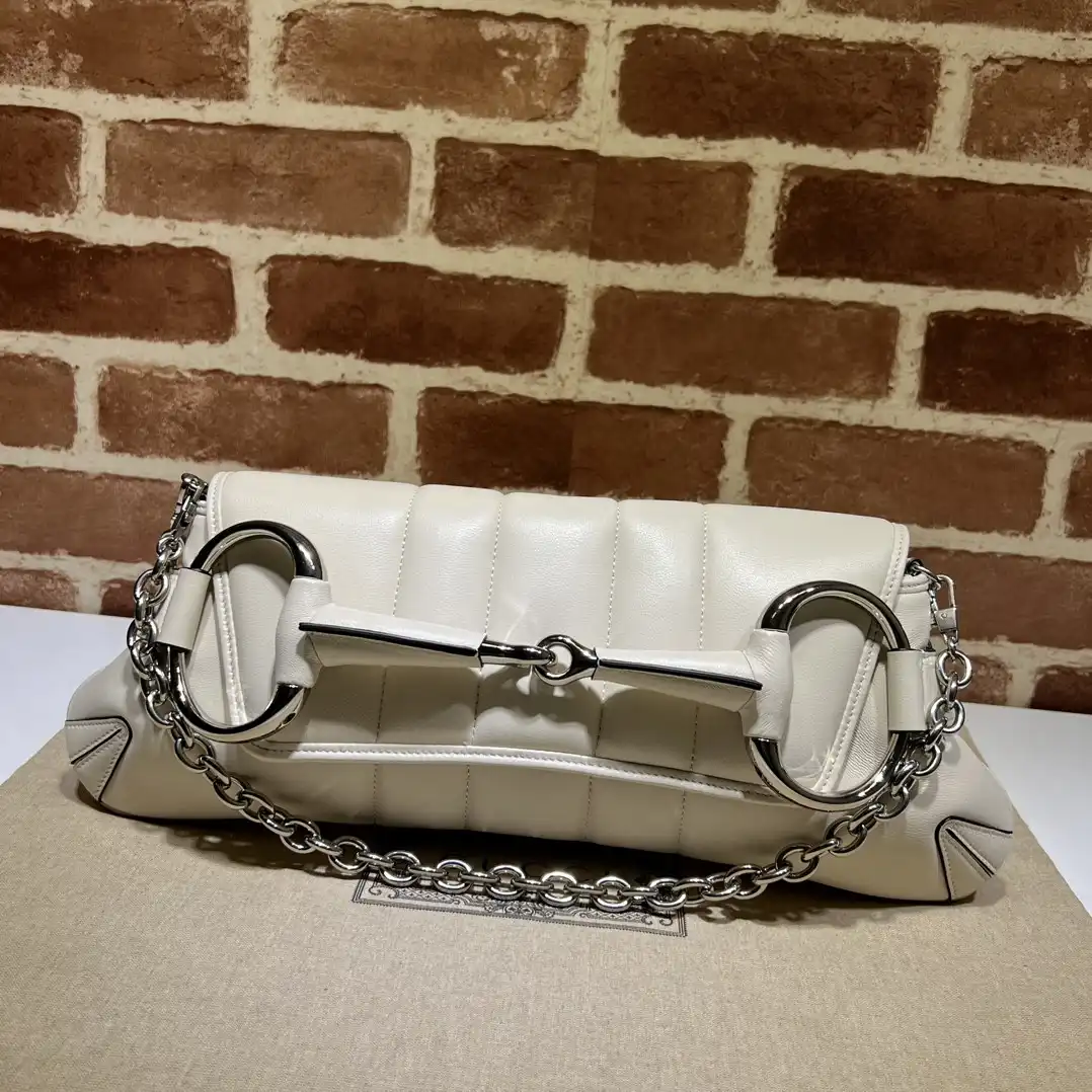 GUCCI HORSEBIT CHAIN BIG SHOULDER BAG