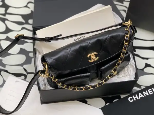 CHANEL HOBO HANDBAG-19×24×5cm