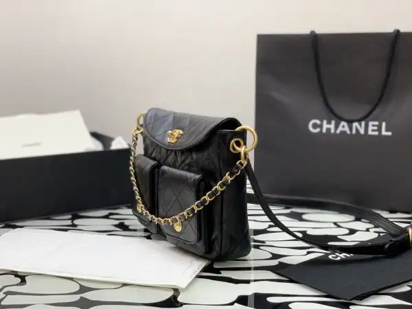 CHANEL HOBO HANDBAG-21×30×5cm