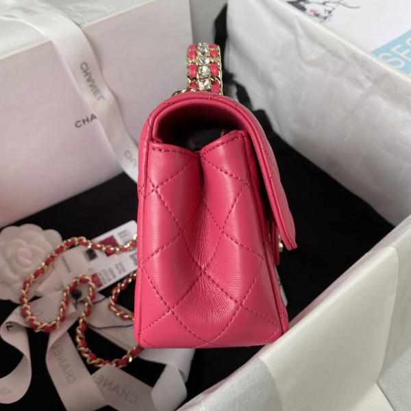 HOT SALE CL FLAP BAG WITH TOP HANDLE-21CM