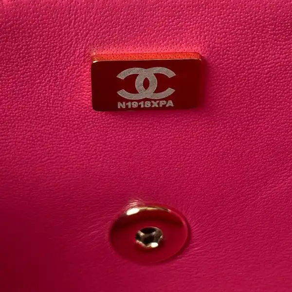 CHANEL FLAP BAG WITH TOP HANDLE-21CM