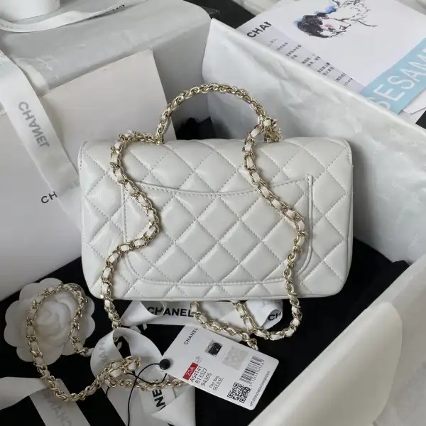 First bag ru CHANEL FLAP BAG WITH TOP HANDLE-21CM