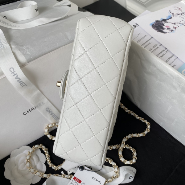 HOT SALE CL FLAP BAG WITH TOP HANDLE-21CM