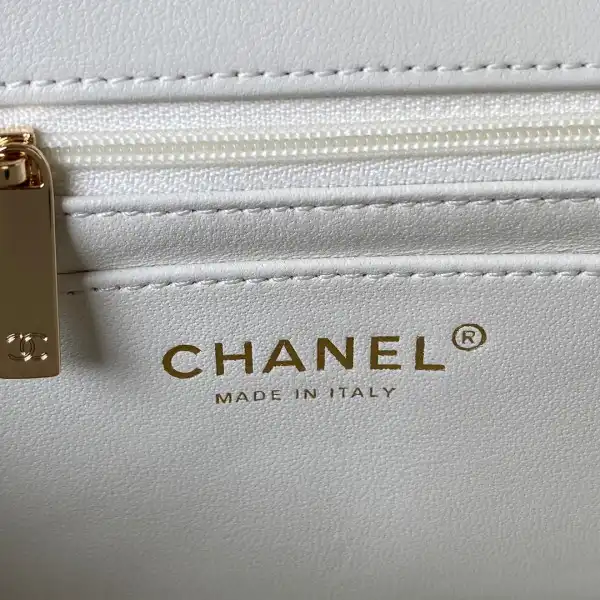 CHANEL FLAP BAG WITH TOP HANDLE-21CM