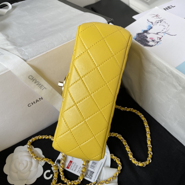 HOT SALE CL FLAP BAG WITH TOP HANDLE-18CM