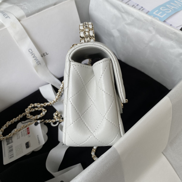 HOT SALE CL FLAP BAG WITH TOP HANDLE-18CM