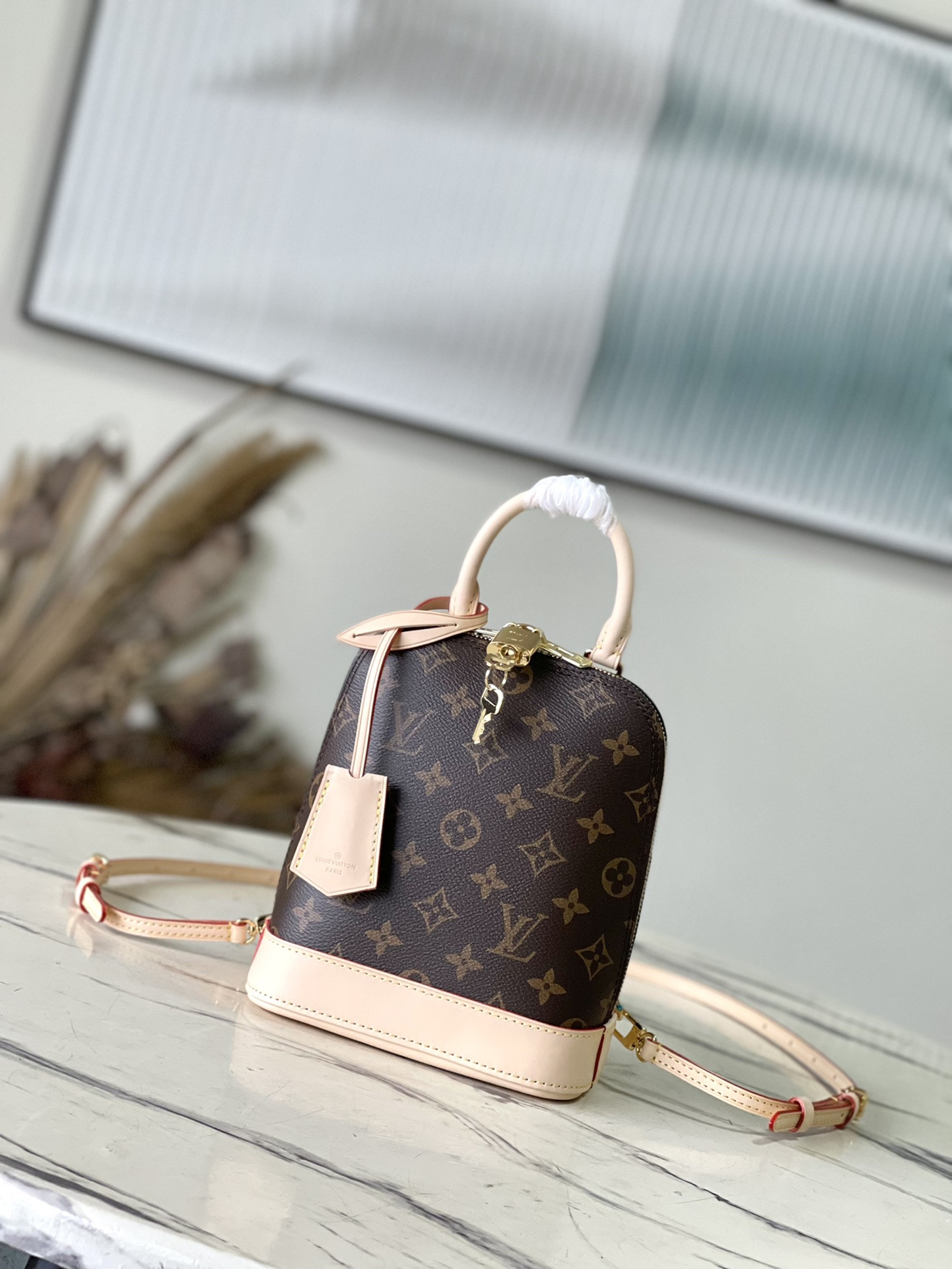 [FREE SHIPPING] LOUIS VUITTON Alma Backpack - 15*20*10 cm