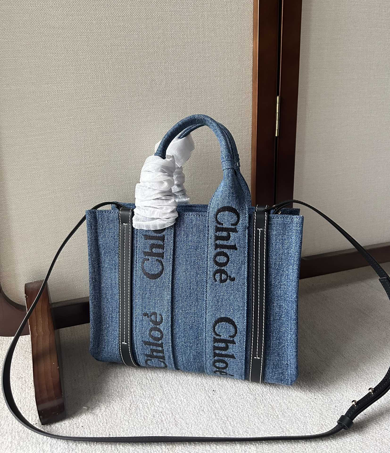 HOT SALE CHLOÉ medium woody tote bag-26.5*20*8cm