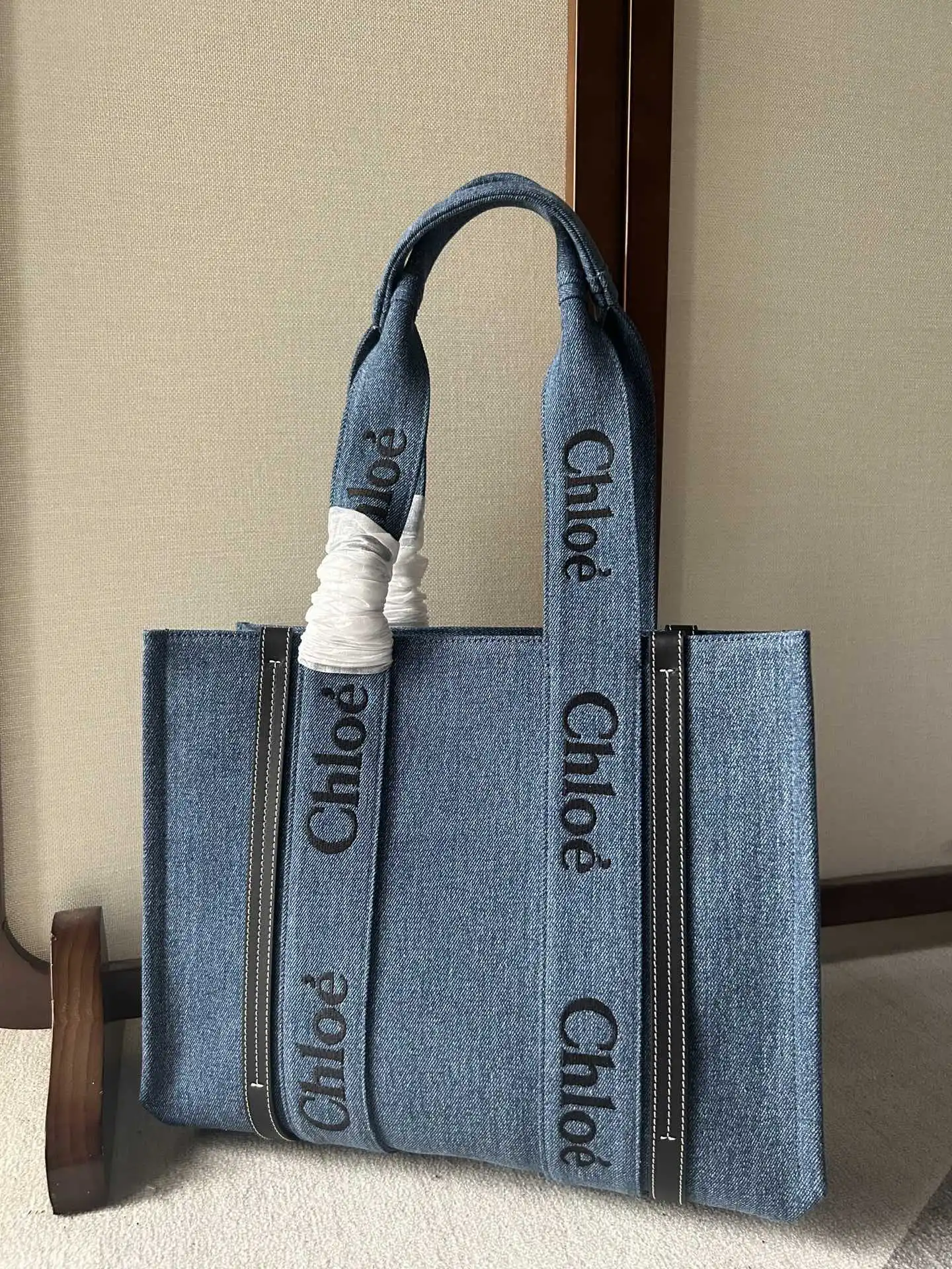 TO CHLOÉ LARGE woody tote bag-37×26×12