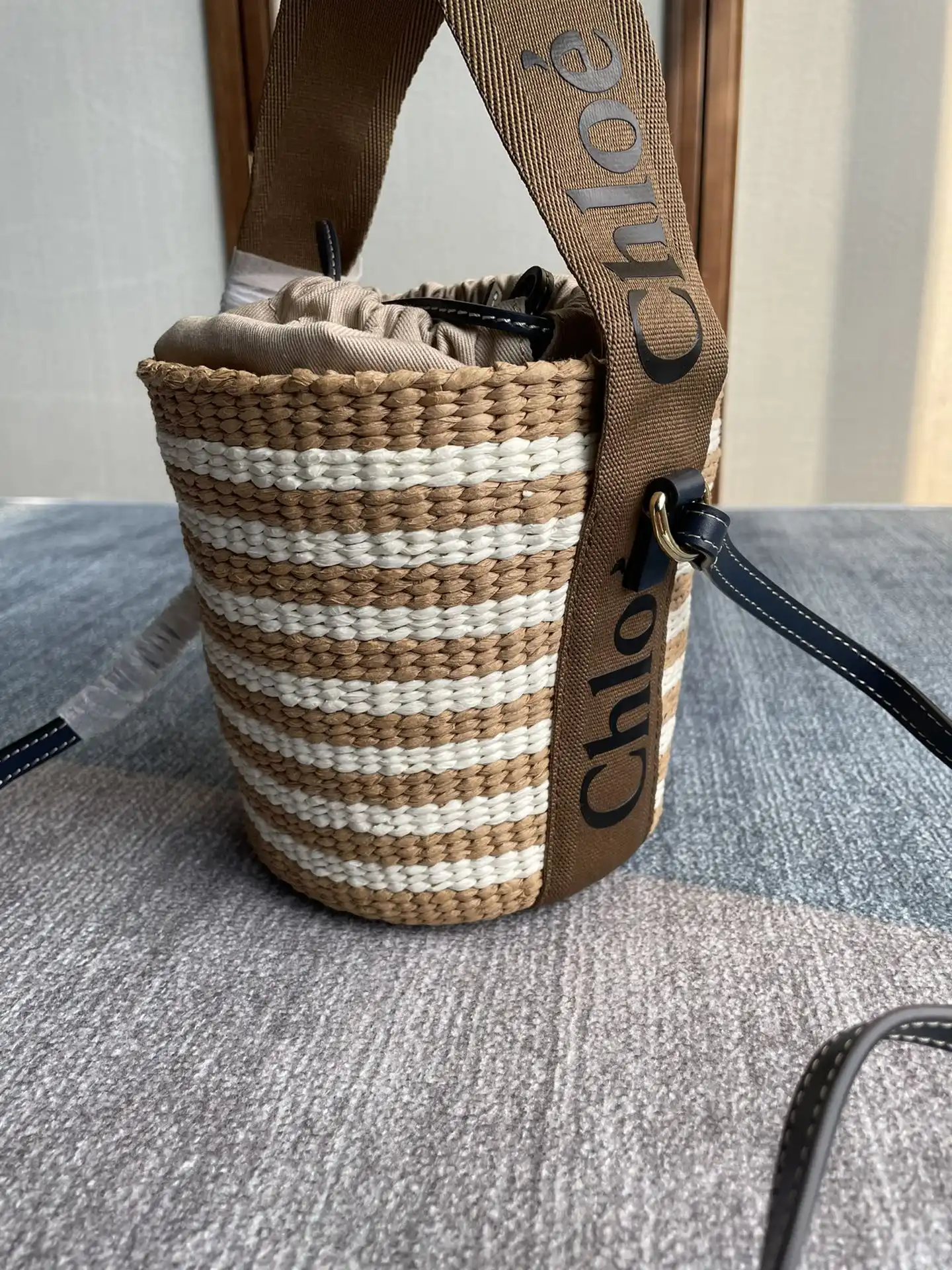 TO CHLOÉ Small Woody Basket - 17*16*16cm