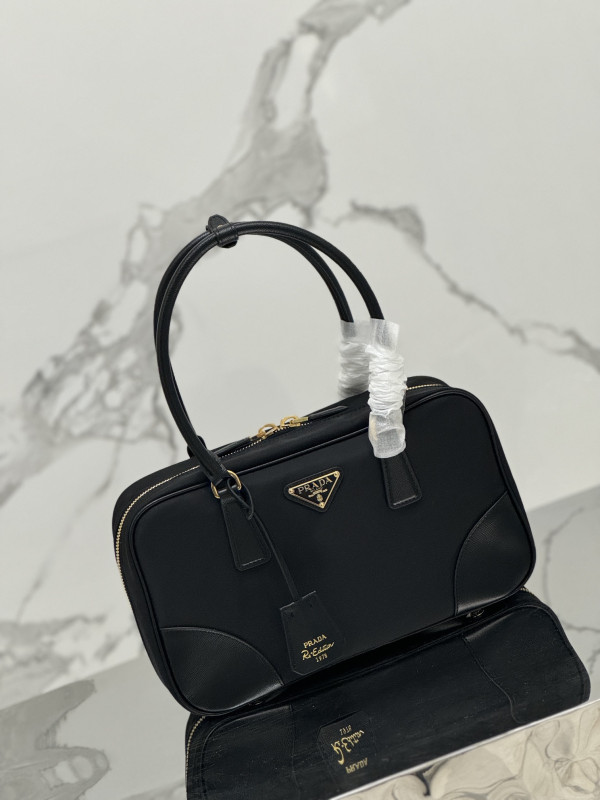 HOT SALE Prada Re-Edition 1978 large Re-Nylon and Saffiano leather two-handle bag