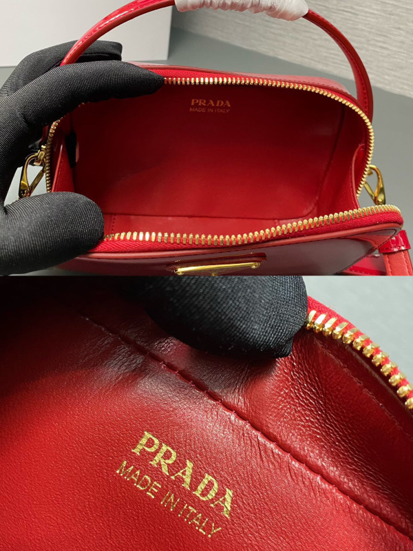 HOT SALE Prada Odette crystal-studded satin bag-17.5x10.5x4.5cm