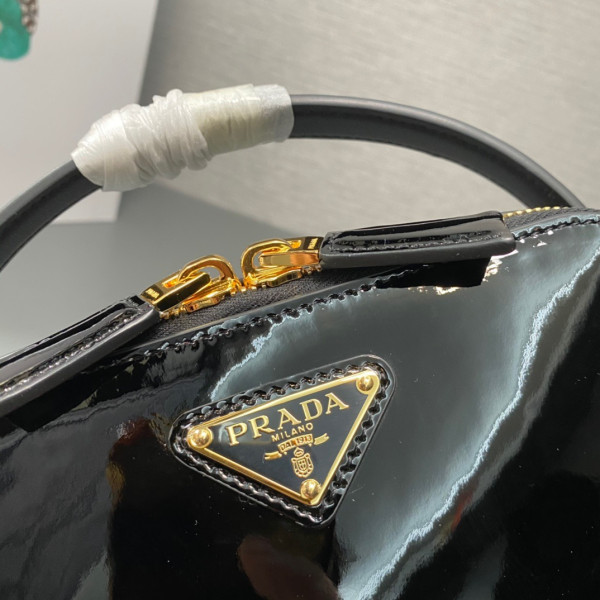 HOT SALE Prada Odette crystal-studded satin bag-17.5x10.5x4.5cm