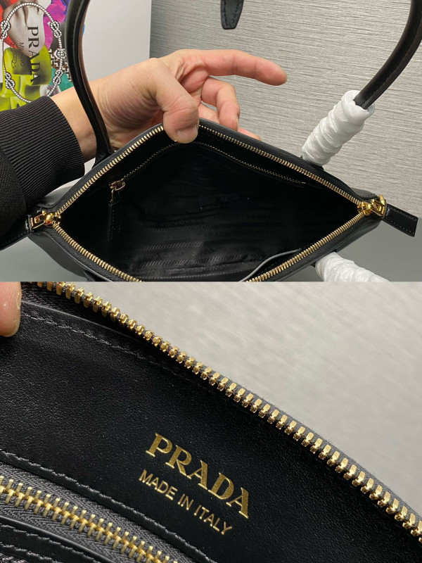 HOT SALE Prada leather handbag-31x16x11cm