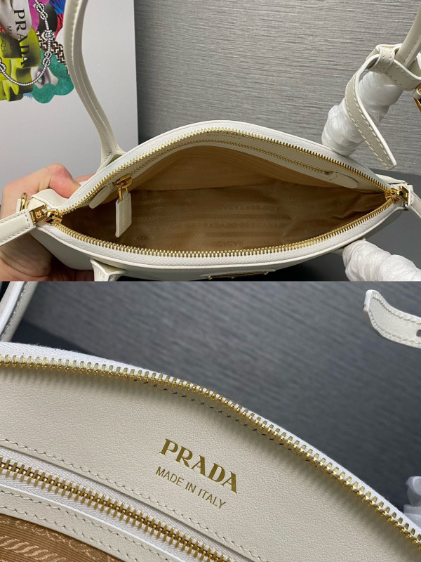 HOT SALE Prada leather handbag-31x16x11cm