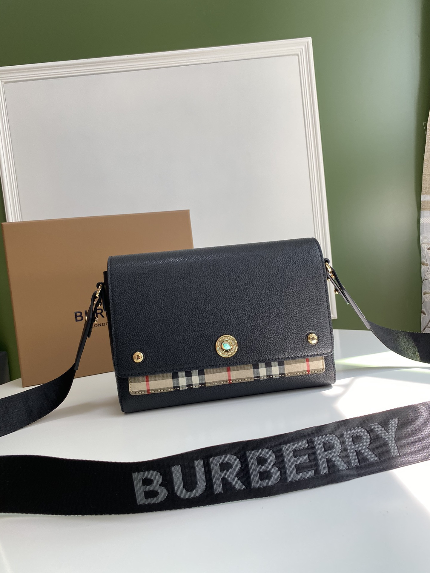 HOT SALE BURBERRY Note Crossbody Bag-25-8.5-18cm