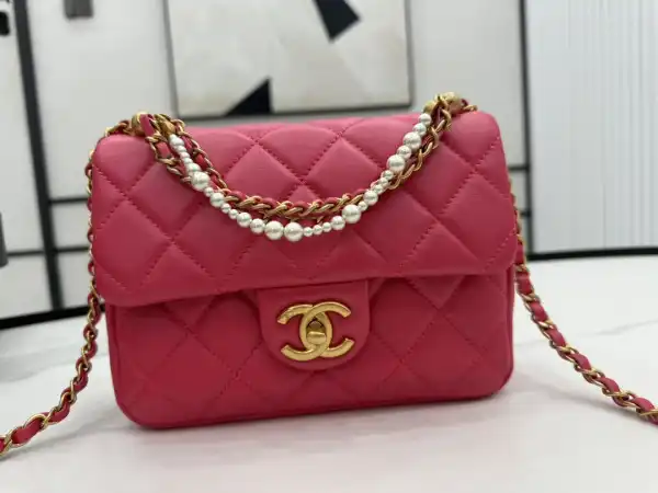 First Bag Ru CHANEL FLAP BAG-14.5x19.5x7.5cm