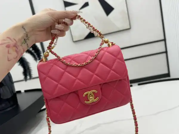 CHANEL FLAP BAG-14.5x19.5x7.5cm