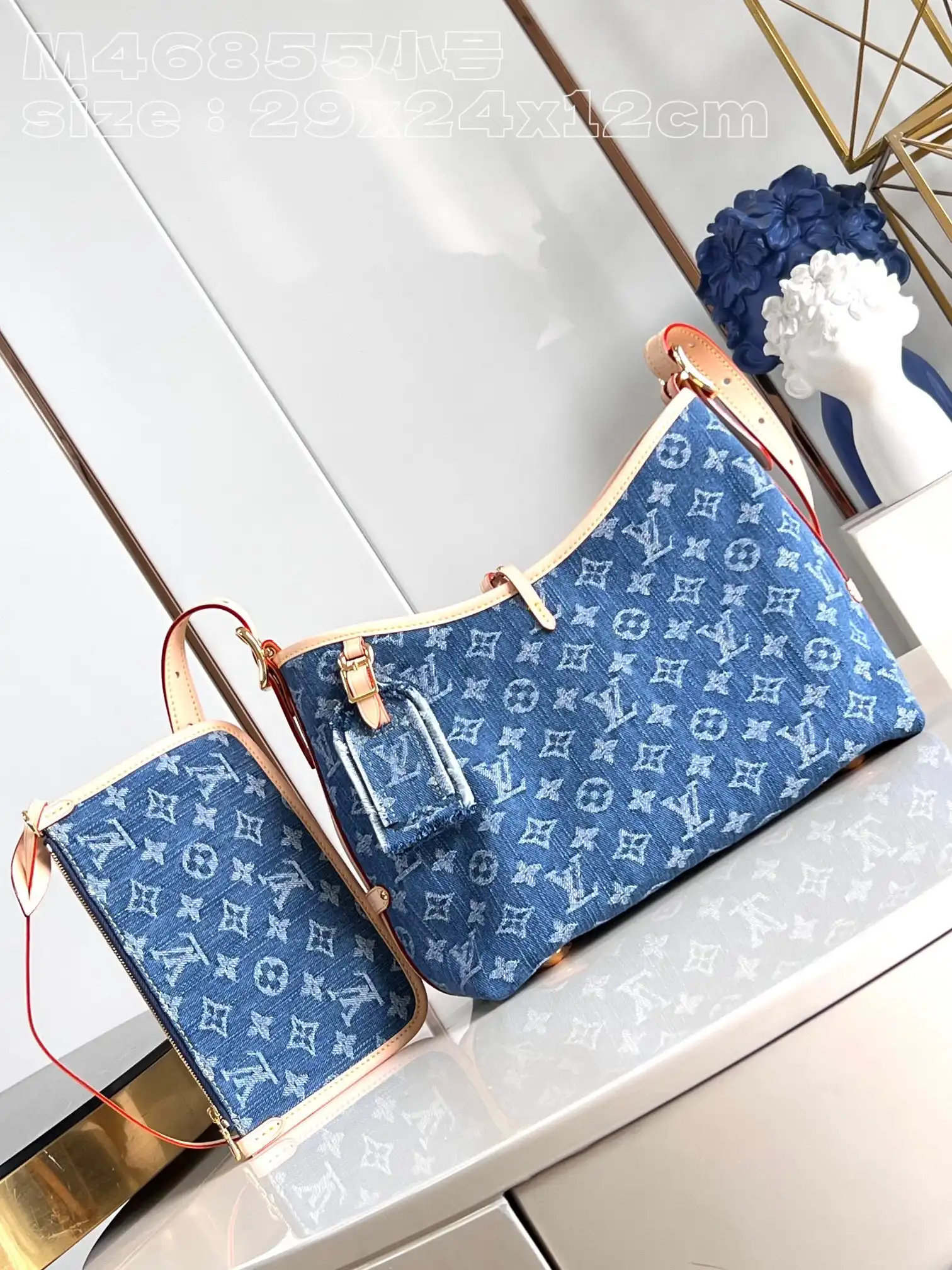 First bag ru LOUIS VUITTON CARRYALL PM-29-24-12cm