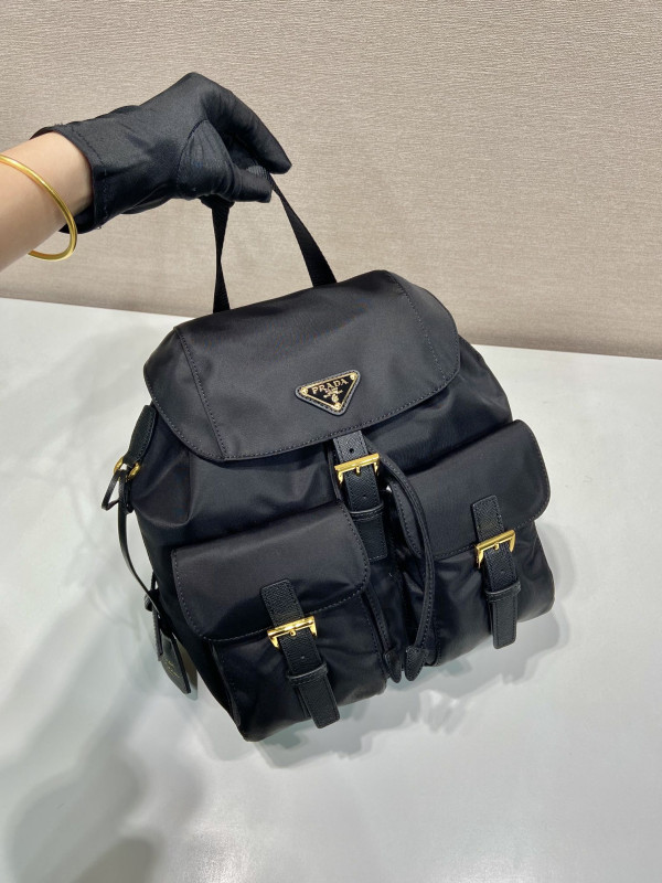 HOT SALE PRADA Re-Nylon Medium Backpack-23.5*28*12CM