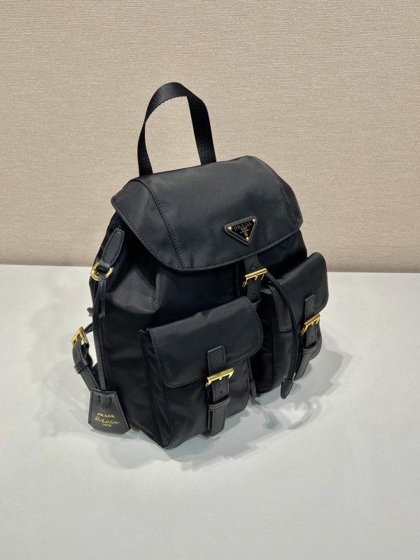 HOT SALE PRADA Re-Nylon Medium Backpack-23.5*28*12CM