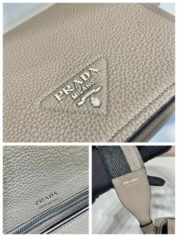 Bagsoffer prada Leather shoulder bag-23*18*9CM