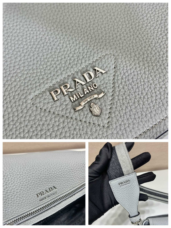 HOT SALE prada Leather shoulder bag-23*18*9CM