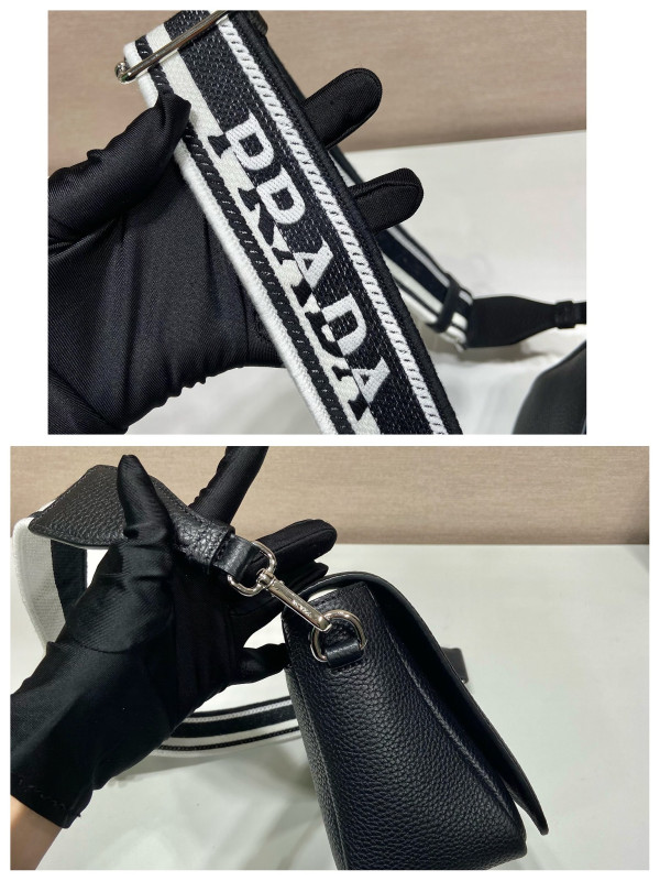 HOT SALE prada Leather shoulder bag-23*18*9CM