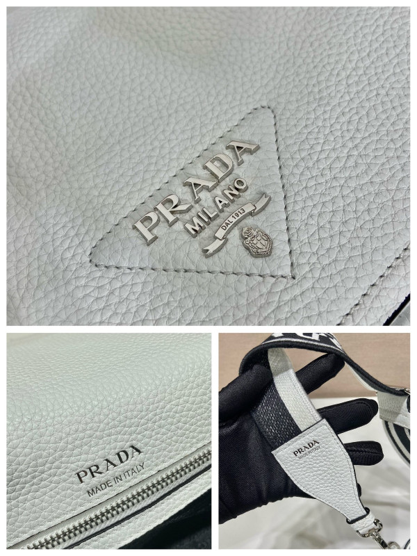 HOT SALE prada Leather shoulder bag-23*18*9CM